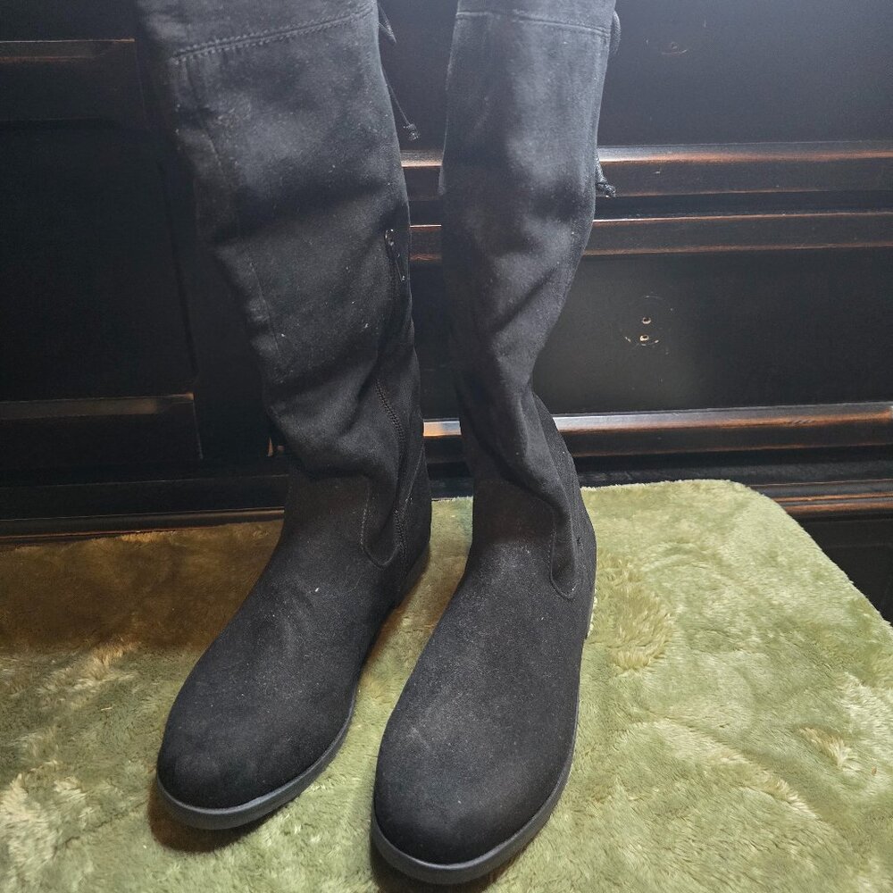 Girls knee high boots